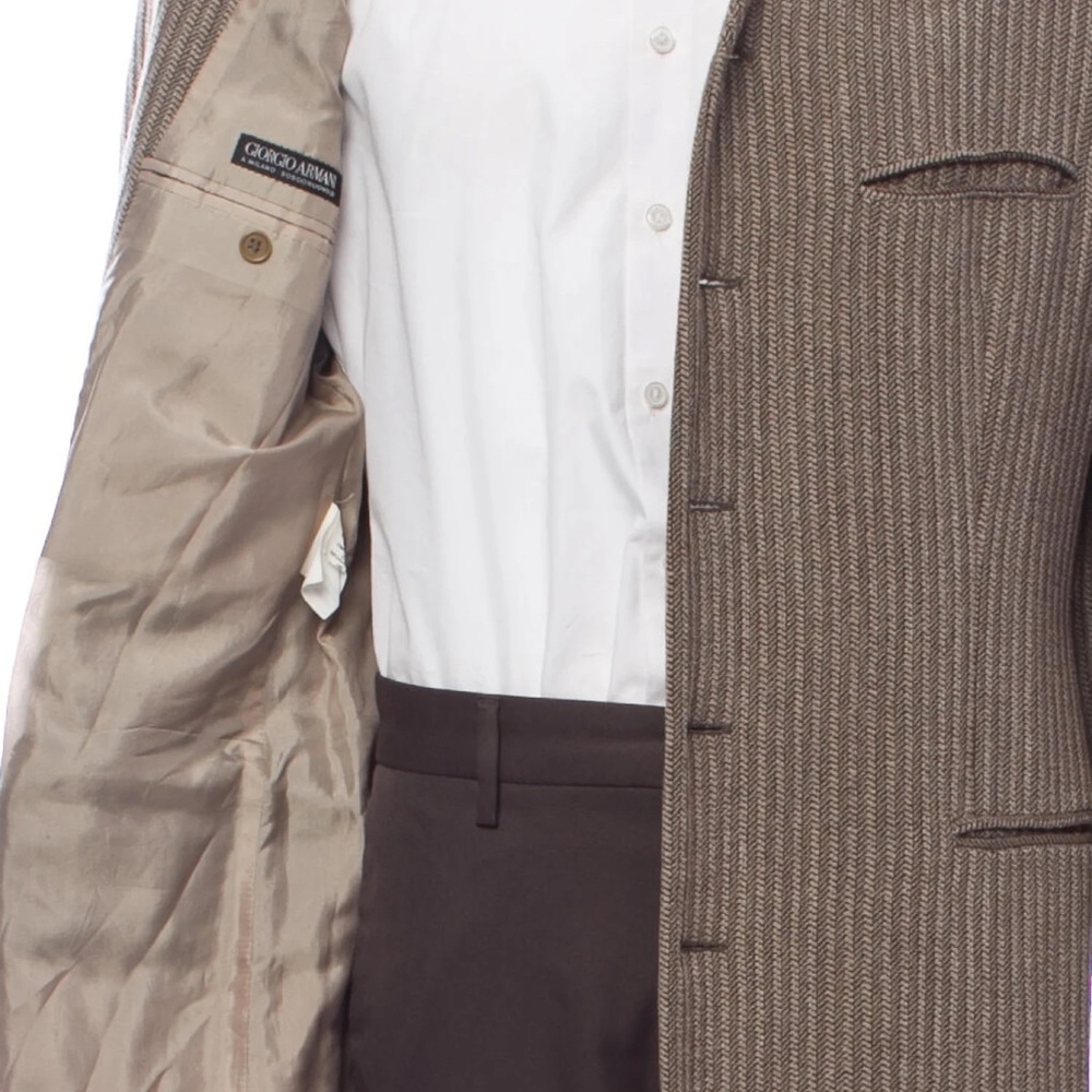 Giorgio Armani BLACK LABEL Collarless Jacket/Sportcoat 38s SO CHIC Unconstructed